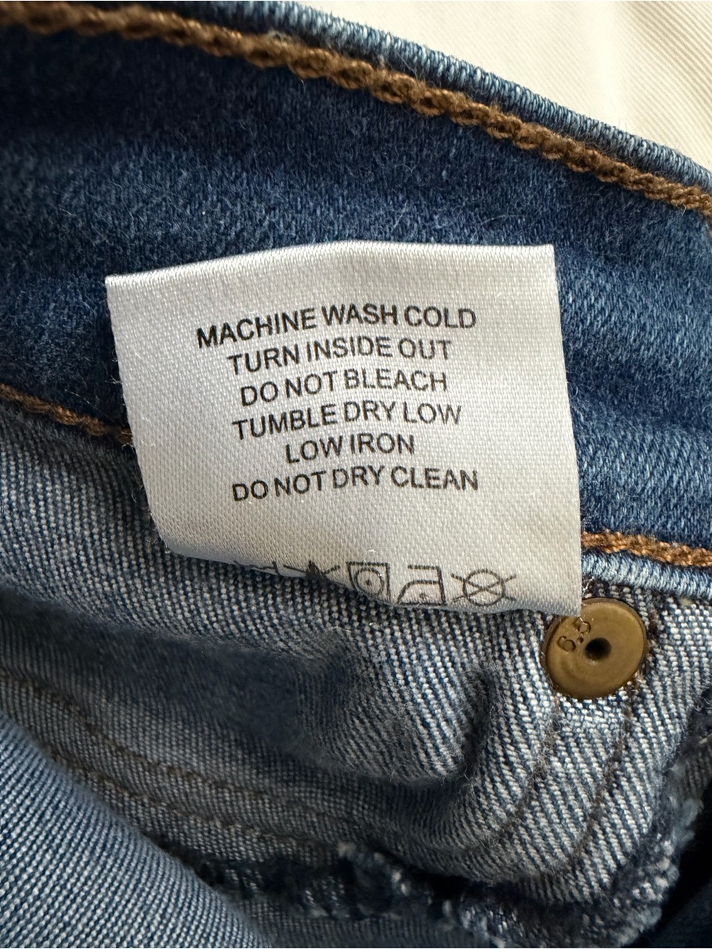 Henry & Belle Dark Blue women’s Jeans with Contrast Stitching - Picture 2 of 14